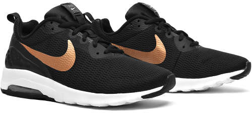 Original Women's Nike Air Max Motion Black/ Metallic Gold 833662 002 Size UK 5 (SA 5)