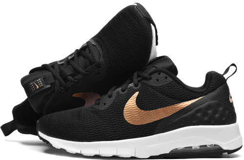 Original Women's Nike Air Max Motion Black/ Metallic Gold 833662 002 Size UK 5 (SA 5)