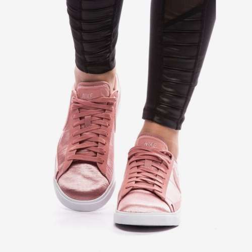 Original Womens NIKE Blazer LOW SE (latest) Rust Pink/ White AO1251 600 Size UK 6 (SA 6)