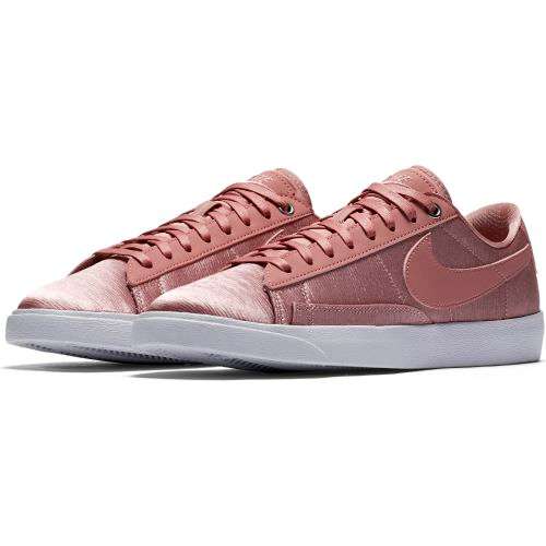 Original Womens NIKE Blazer LOW SE (latest) Rust Pink/ White AO1251 600 Size UK 6 (SA 6)