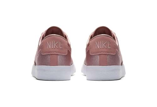 Original Womens NIKE Blazer LOW SE (latest) Rust Pink/ White AO1251 600 Size UK 6 (SA 6)