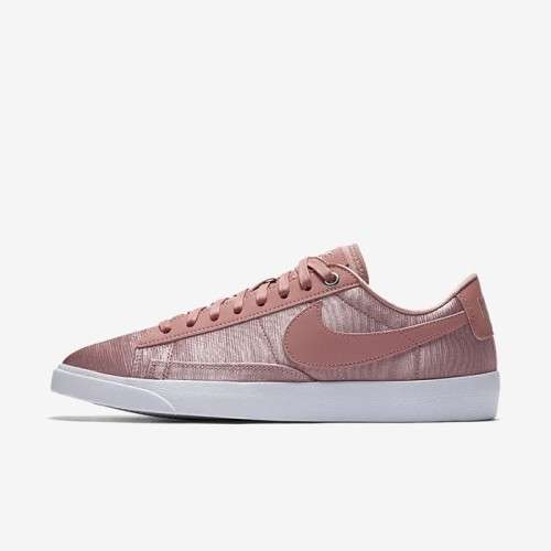 Original Womens NIKE Blazer LOW SE (latest) Rust Pink/ White AO1251 600 Size UK 6 (SA 6)