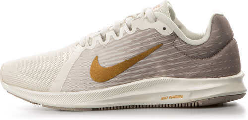 Original Womens NIKE Downshifter 8 Phantom/ Metallic Gold 908994 012 Size UK 6 (SA 6)