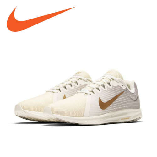 Original Womens NIKE Downshifter 8 Phantom/ Metallic Gold 908994 012 Size UK 6 (SA 6)