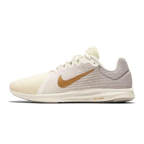 Original Womens NIKE Downshifter 8 Phantom/ Metallic Gold 908994 012 Size UK 6 (SA 6)