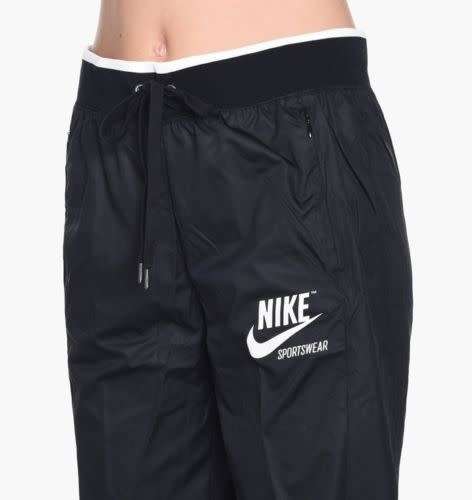 Original NIKE Women's SPORTSWEAR ARCHIVE ZIP PANTS BLACK SWEATPANTS AJ7385 010 Size Medium