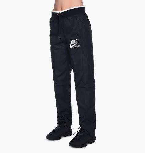 Original NIKE Women's SPORTSWEAR ARCHIVE ZIP PANTS BLACK SWEATPANTS AJ7385 010 Size Medium