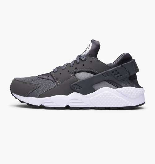 Original Mens Nike AIR HUARACHE Dark Grey/ White 318429 037 Size UK 10 (SA 10)