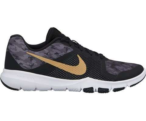 Original Mens Nike FLEX CONTROL SP Black/ Metallic Gold 921697 001 Size UK 11 (SA 11)