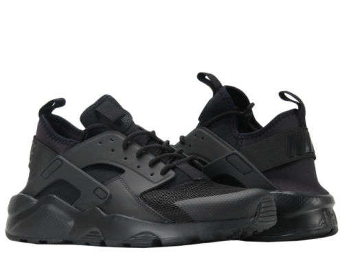 Original Mens Nike AIR HUARACHE RUN ULTRA Black/ Black 819685 002 Size UK 8 (SA 8)