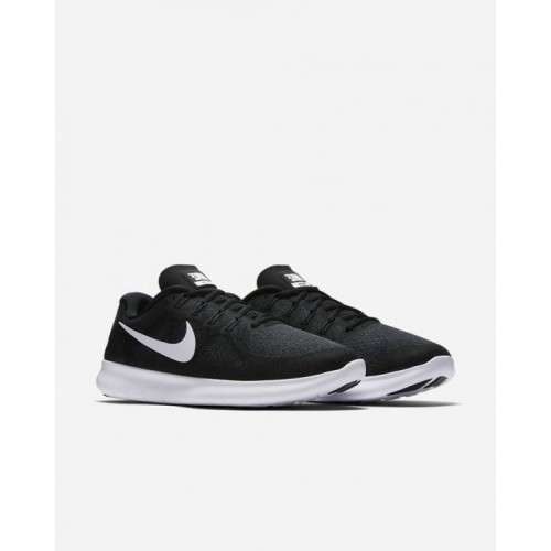 Original Mens Nike Free RN 2017 Running Black/White 880839 001 Size UK 10 (SA 10)