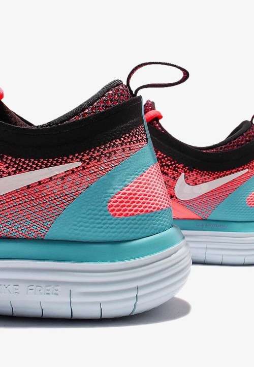 Original Women's Nike FREE RN DISTANCE 2 Hot Punch/ White-Blue 863776 601 Size UK 5.5 (SA 5.5)