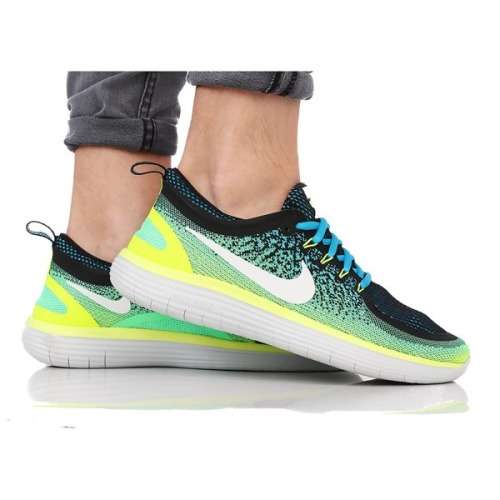 Original Mens Nike Free RN Distance 2 Chlorine Blue/ White 863775 402 Size UK 12 (SA 12)