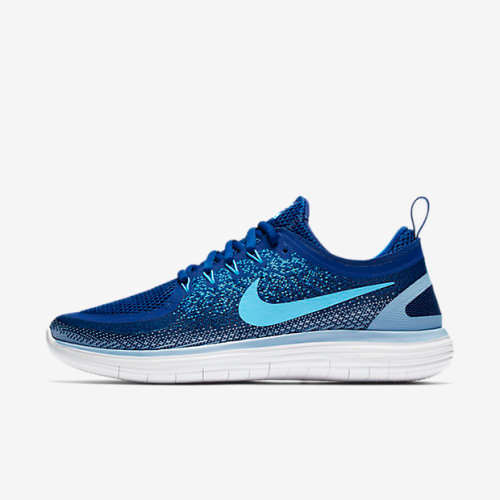 Original Mens Nike Free RN Distance 2 Gym Blue/ Blue Fury 863775 404 Size UK 8 (SA 8)