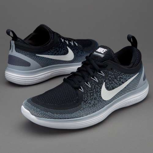 Original Women's Nike FREE RN DISTANCE 2 Black/ White/ Grey 863776 001 Size UK 4.5 (SA 4.5)