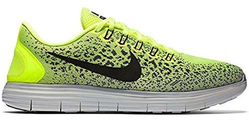 Original Mens Nike Free RN Distance VOLT/ BLACK- DARK GREY 827115 701 Size UK 10 (SA 10)