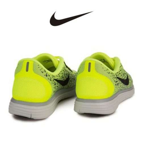 Original Mens Nike Free RN Distance VOLT/ BLACK- DARK GREY 827115 701 Size UK 10 (SA 10)