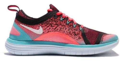 Original Women's Nike FREE RN DISTANCE 2 Hot Punch/ White-Blue 863776 601 Size UK 5.5 (SA 5.5)