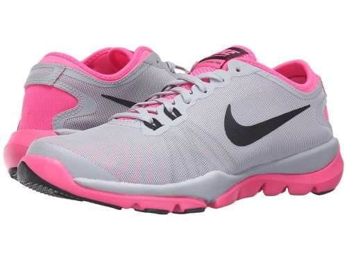 Original Women's NIKE Flex Supreme TR 4 819026 010 Wolf Grey/ Pink Blast Size UK 5.5 (SA 5.5)