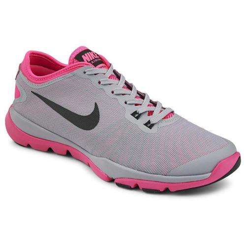 Original Women's NIKE Flex Supreme TR 4 819026 010 Wolf Grey/ Pink Blast Size UK 5.5 (SA 5.5)