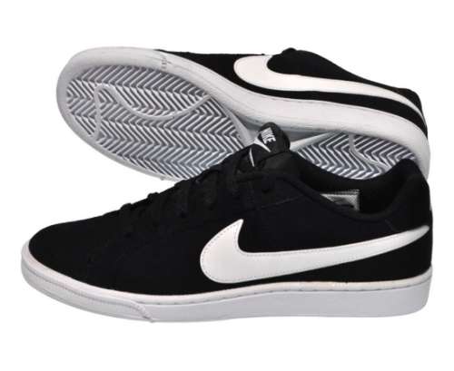 Original Mens NIKE Court Royale SUEDE 819802 011 Black/ White Size UK 8 / 9 (SA 8 / 9)