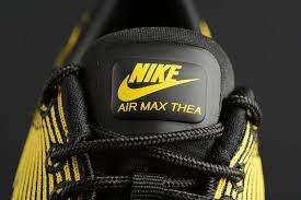 Original Women's NIKE AIR MAX THEA KJCRD Black/ Varsity Maize 718646 004 Size UK 5 (SA 5)