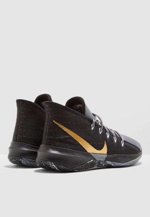 Original Mens Nike ZOOM EVIDENCE III (latest) AJ5904 006 Black/Metallic Gold Size UK 7/8/9/10