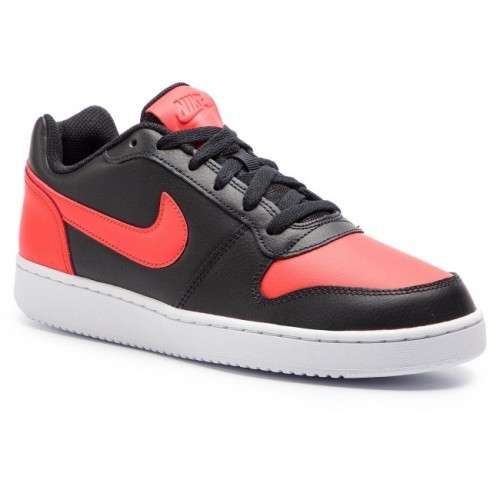 Original Mens NIKE EBERNON LOW Black/ Habanero Red AQ1775 004 Size UK 10 (SA 10)