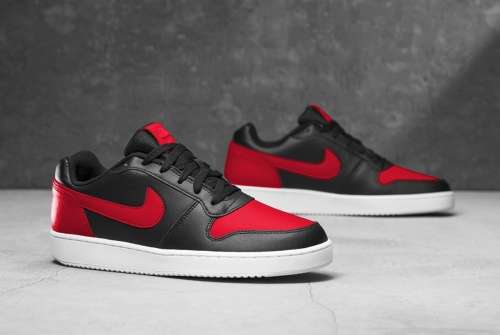 Original Mens NIKE EBERNON LOW Black/ Habanero Red AQ1775 004 Size UK 10 (SA 10)