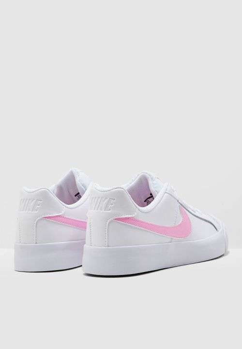 Original Women's NIKE Court Royale AC WHITE/ PSYCHIC PINK AO2810 105 Size UK 4/6 (SA 4/6)