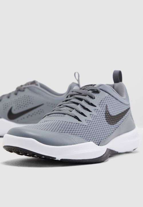 Original Mens Nike LEGEND TRAINER Cool Grey/ Black- White 924206 020 Size UK 8 (SA 8)