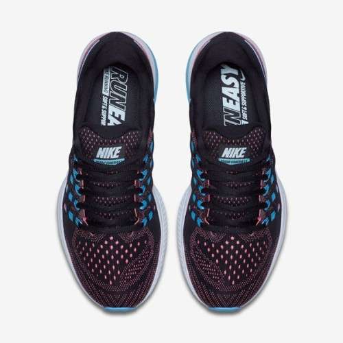 Original Women's Nike Air Zoom Vomero 11 BLCK/ GLCR BL- PNK BLST 818100 004 Size UK 4.5 (SA 4.5)