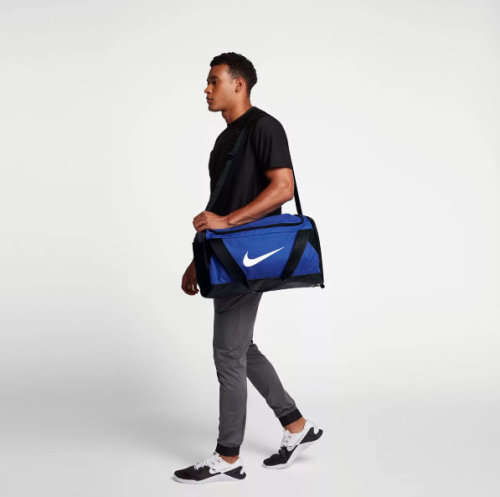 Original NIKE Brasilia Training Duffle Bag Blue BA5335 480 (Small - 40 Liters)