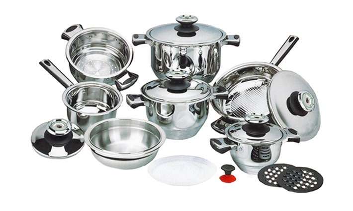 16 Piece Stainless Steel Cookware Set
