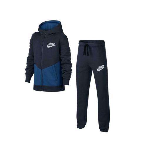 Original Nike Boys Sports Wear TRACKSUIT Set WARM FLEECE AJ6729 452 Size Medium