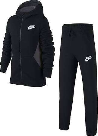 Original Nike Boys Sports Wear TRACKSUIT Set WARM FLEECE 939626 010 Size Medium