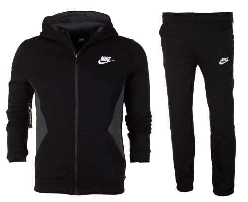 Original Nike Boys Sports Wear TRACKSUIT Set WARM FLEECE 939626 010 Size Medium