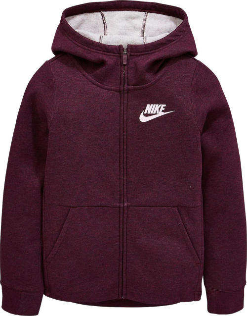 Original NIKE Girls Nike Full Zip Warm Hoodie 939459 609 Size XL