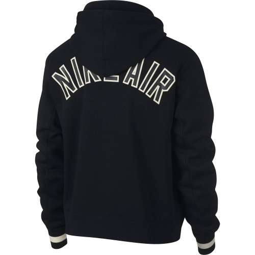 Original Mens Nike AIR HOODIE Full Zip Fleece Black AR1815 010 Size Extra Large