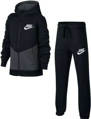 Original Nike Boys Sports Wear Full TRACKSUIT WARM FLEECE AJ6729 010 Size Extra Large