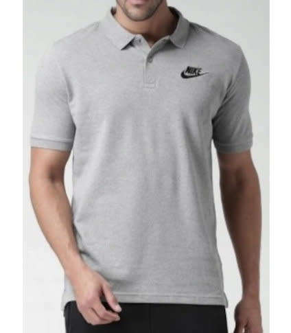 Original Mens Nike Sports Wear Polo Shirt Grey 934698 063 Size Medium