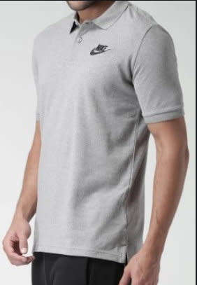 Original Mens Nike Sports Wear Polo Shirt Grey 934698 063 Size Medium