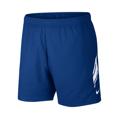 Original Mens Nike COURT 7" Dri-FIT Blue Short 939273 438 Size Medium