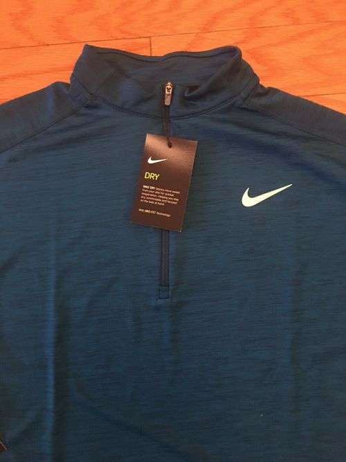 Original Women's Nike Dri-Fit Women Half Zip Running Element TOP 928613 474 Size Medium