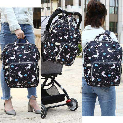 Diaper Mummy Bag Multi-Function Unicorn Design Travel Backpack Nappy Bags Baby Care