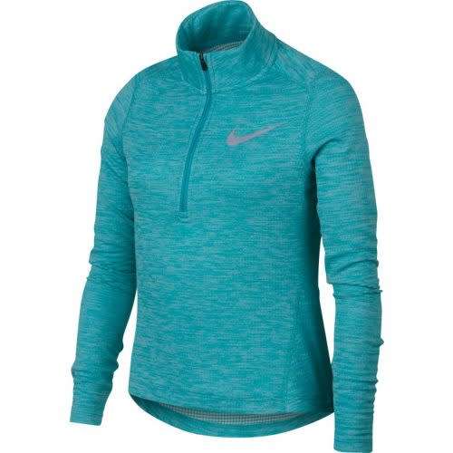 Original Nike GIRL's Long-Sleeve 1/2-Zip Running Top AQ9095 309 Size Large