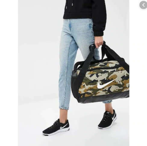 Original NIKE Brasilia Training Duffle Bag Camo BA5433 209 - 40 Liters