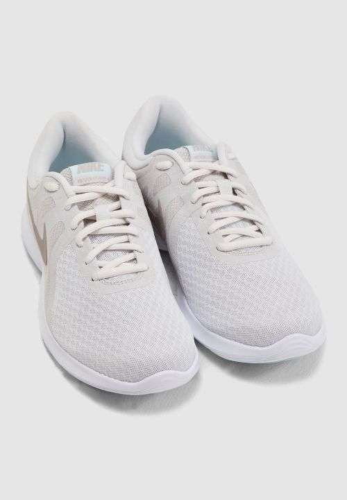 Original Women's NIKE Revolution 4 (latest) AJ3491 017 Platinum Size UK 5.5 (SA 5.5)