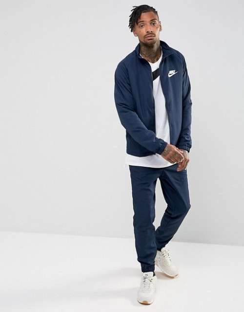 Original Nike MENS WOVEN TRACKSUIT Navy Blue 861778 451 Size Large