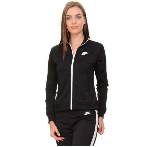 Original Women NIKE 2 Piece SPORTSWEAR TRACK SUIT BLACK 830345 010 Size Large